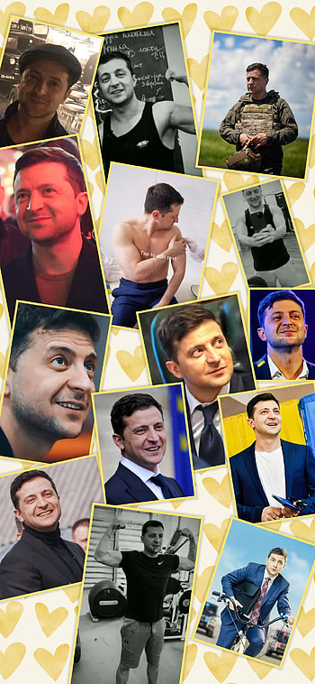 Zelensky <3, graph, collage HD phone wallpaper
