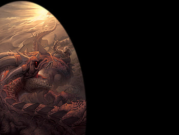 Comic, creature, fantasy, dark HD wallpaper