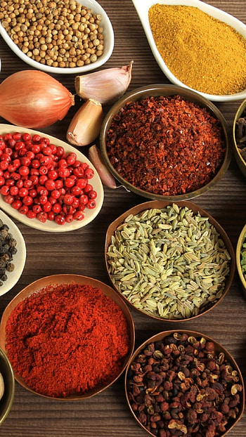 Spices, Food journey, Seasoning adventure, Culinary delights HD phone wallpaper