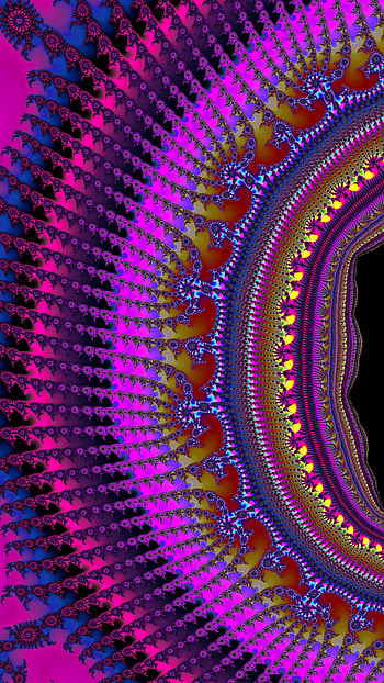 Fractal Art for your Smart or Tablet, pink, purple, CGI, psychedelic, trippy, Abstract, fractal, abstract purple HD phone wallpaper