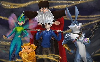 Jack Frost, Movie, Rise Of The Guardians, E Aster Bunnymund, North (Rise Of The Guardians), Tooth (Rise Of The Guardians) HD wallpaper