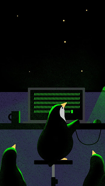 Linux, computer, penguin, Animal HD phone wallpaper