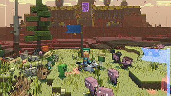 video game, Minecraft Legends HD wallpaper