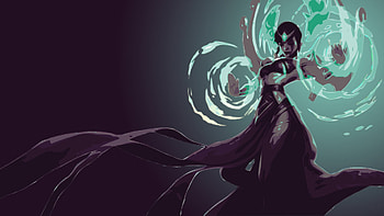 LoL Karma , Minimalist aesthetic, League of Legends, Artwork HD wallpaper