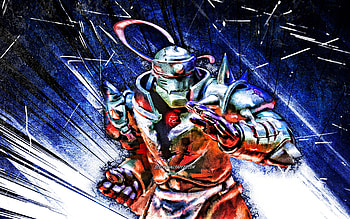 Alphonse Elric, grunge art, manga, Fullmetal Alchemist, deuteragonist, monsters, Al, Arufonsu Erurikku, Alphonse Elric , blue abstract rays, Alphonse Elric Fullmetal Alchemist HD wallpaper
