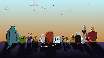 Pixar Characters, pixar, disney, movies HD wallpaper