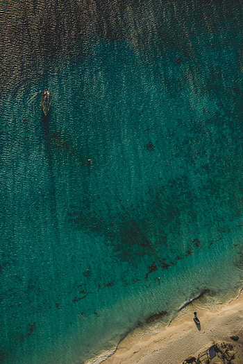 Nature, Sea, View From Above, Shore, Bank, Coast, Ship HD phone wallpaper