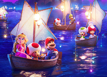 Starlight Voyage: Super Mario Galaxy — Mario, Peach & Toads ( ), Movie, The Super Mario Galaxy Movie, Princess Peach, Toad (Mario) HD wallpaper