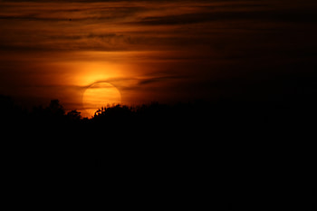 sunset, clouds, atmosphere, evening HD wallpaper