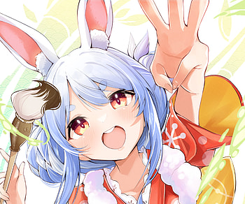 Usada Pekora, hololive, Usada Pekora, Anime, Virtual Youtuber HD wallpaper