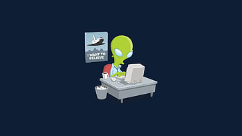 Alien Minimalism, alien, minimalism, artist HD wallpaper