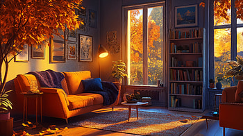 Cozy Autumn Aesthetic: Living Room, cozy autumn aesthetic, living room, Autumn, Cozy, interior design HD wallpaper