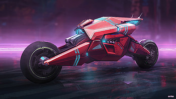 Moto Cyberpunk Bike, cyberpunk, artist, artwork, bike, artstation HD wallpaper