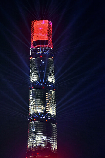 Night, Architecture, Skyscraper, Building, Dark, Illumination, Backlight, Tower HD phone wallpaper