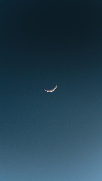 Sky, Night, Moon, Minimalism HD phone wallpaper