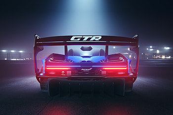 2019 McLaren Senna GTR Rear View, mclaren-senna-gtr, mclaren-senna, mclaren, 2019-cars, cars HD wallpaper