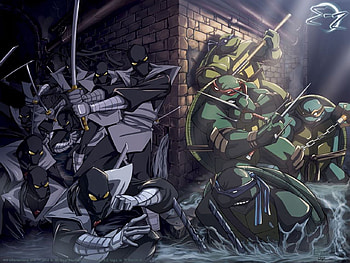 Ninja Turtles, teenage, ninja, battle, fight, mutant, turtles HD wallpaper