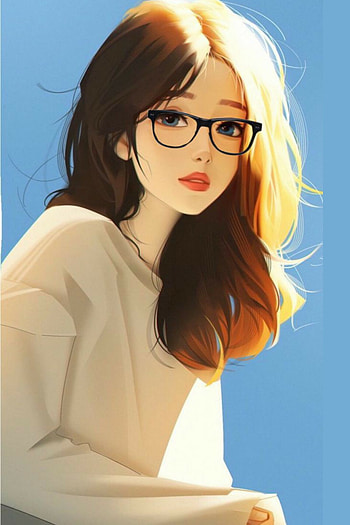 Anime, glasses, beautiful HD phone wallpaper