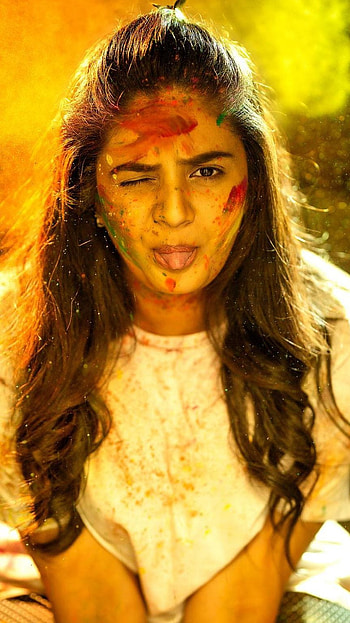Sreemukhi, telugu actress, model, anchor, funny face HD phone wallpaper
