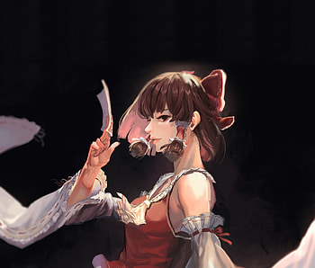 Beautiful, Reimu Hakurei, anime girl HD wallpaper