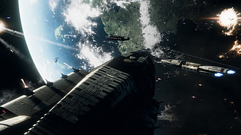 Space battles, Cylon war, Explosions, Space conflict HD wallpaper