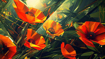 Vibrant California Poppy for, poppy, California Poppy, flower, Digital Art, nature HD wallpaper
