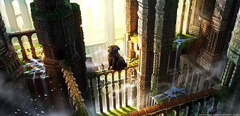 The Last Guardian Pug Dog , the-last-guardian, games, dog, pug, deviantart HD wallpaper
