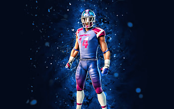 Blitz Brigade, , blue neon lights, Fortnite Battle Royale, Fortnite characters, Blitz Brigade Skin, Fortnite, Blitz Brigade Fortnite HD wallpaper