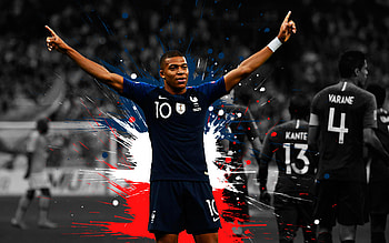 Soccer, French, Kylian Mbappé . Cool, Mbappe France HD wallpaper
