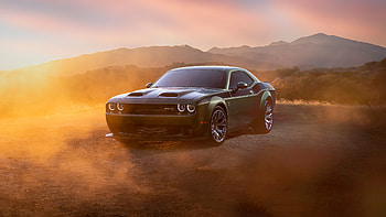 Green, Car, Dodge, Challenger, SRT, Hellcat, Redeye, Widebody, Jailbreak, 2022 Cars HD wallpaper