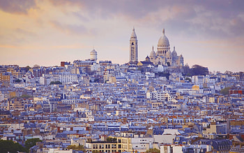 Sacre Coeur Basilica Paris, French Landmarks, Cityscapes, Europe HD wallpaper