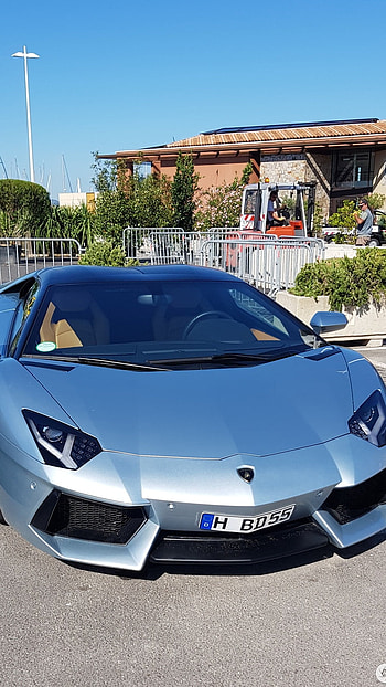 Lamborghini Hexagon, Silver Car HD phone wallpaper