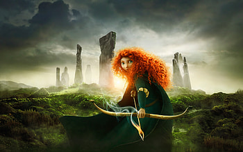 Brave movie, High-definition , Disney animation, Merida HD wallpaper