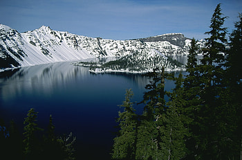 Winter, Nature, Rivers, Trees, Mountains, Snow, Island, Ate, Islet HD wallpaper