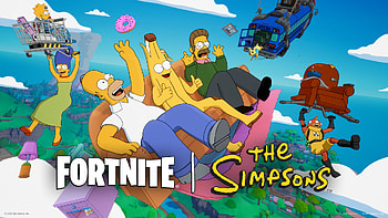 Fortnite x The Simpsons: Springfield Drop —, video game, Fortnite, The Simpsons HD wallpaper