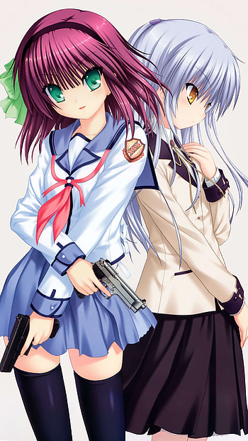 Angel Beats!, Yuri Nakamura, Kanade Tachibana, Kawaii Mobile HD phone wallpaper
