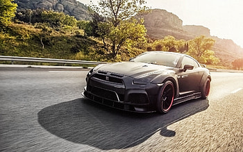Nissan, Cars, Movement, Traffic, Side View, Gt-R, R35 HD wallpaper