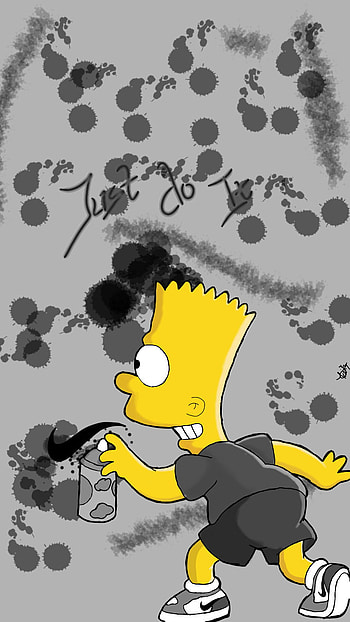 Bart Simpson, White, Simpsons HD phone wallpaper