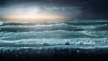 waves crashing the shore, sea, shore, waves, drops, storm HD wallpaper