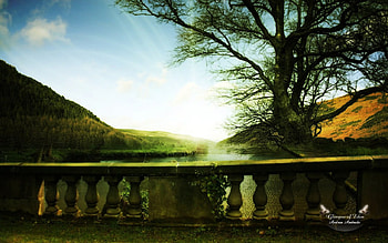 Glimpse of Eden, nature, mountains, glimpses, eden HD wallpaper