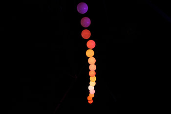 Shine, Light, Miscellanea, Miscellaneous, Multicolored, Motley, Neon, Garland, Balls, Decoration HD wallpaper