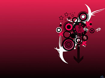 3D Red Vector, circles, x, 3d, art, red, vector, stars HD wallpaper