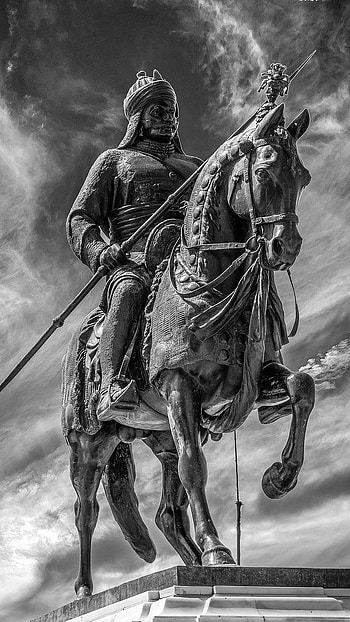 Maharana Pratap, Black And White HD phone wallpaper