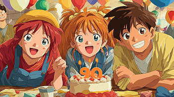 Anime Birtay Bash — Vibrant Celebration, Anime, birtay, cake, party HD wallpaper
