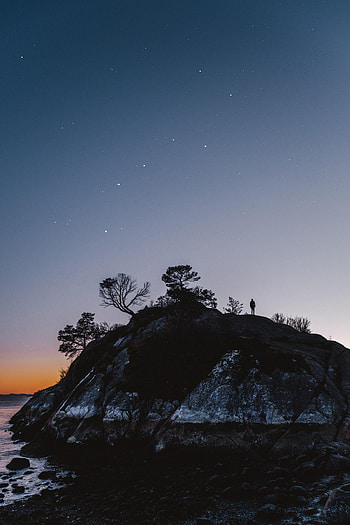Night, Dark, Silhouette, Loneliness HD phone wallpaper