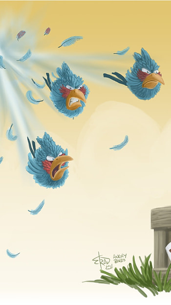 Angry Birds, Blue Birds HD phone wallpaper
