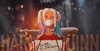 Harley Quinn Baby Doll, harley-quinn, superheroes, artwork, artist, behance HD wallpaper