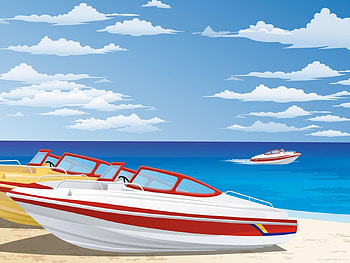 Sailboat ashore., sky, abstract, sailboat, ocean HD wallpaper
