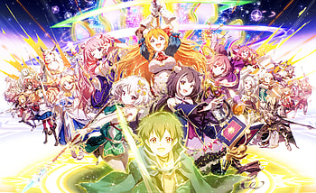 The Cosmic Battlefront by 冷蝉, Pecorine (Princess Connect), Kokoro Natsume, Karyl Momochi, Yuuki (Princess Connect), Princess connect! Re:Dive HD wallpaper
