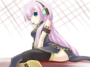 Megurine Luka, black, luka, awesome, song, heads, uniform, cute, vocaloid, beauty, nice, music, vocaloids, thighhighs, program, white, girl, headset, singer, aqua, beautiful, pink hair, diva, pink, anime, pretty, aqua hair, cool, megurine, idol, virtual, micro HD wallpaper